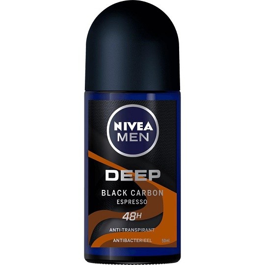 Nivea roll on Deep black carbon 50ml - Kosmetika Pro muže Péče o tělo Tuhé antiperspiranty